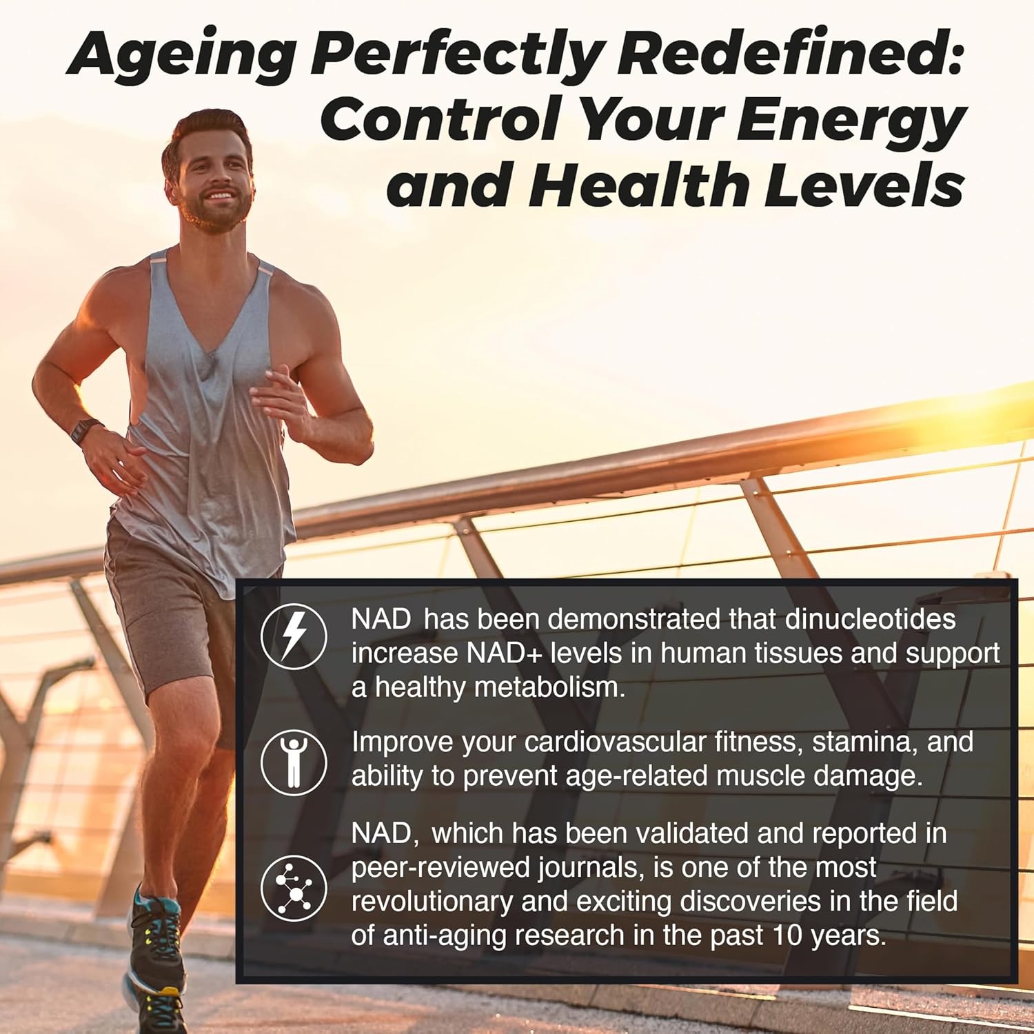 Pure NAD + Trans-Resveratrol + TMG | 2000mg | 3-in-1 Advanced Formula | NAD Resveratrol TMG Supplement | Boost NAD+ | Immune & Energy Support, Skin & Overall Health | 60 Capsules